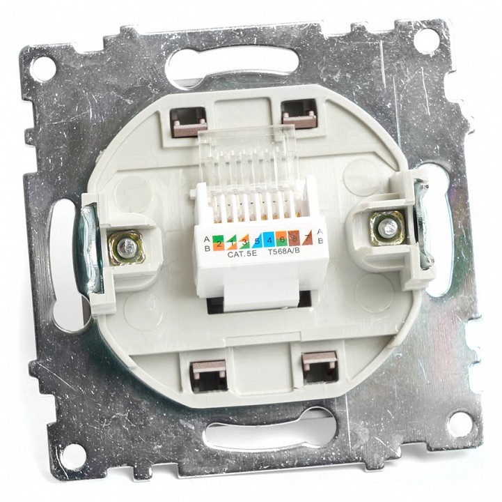 Розетка Ethernet RJ-45 без рамки Stekker Катрин 49023