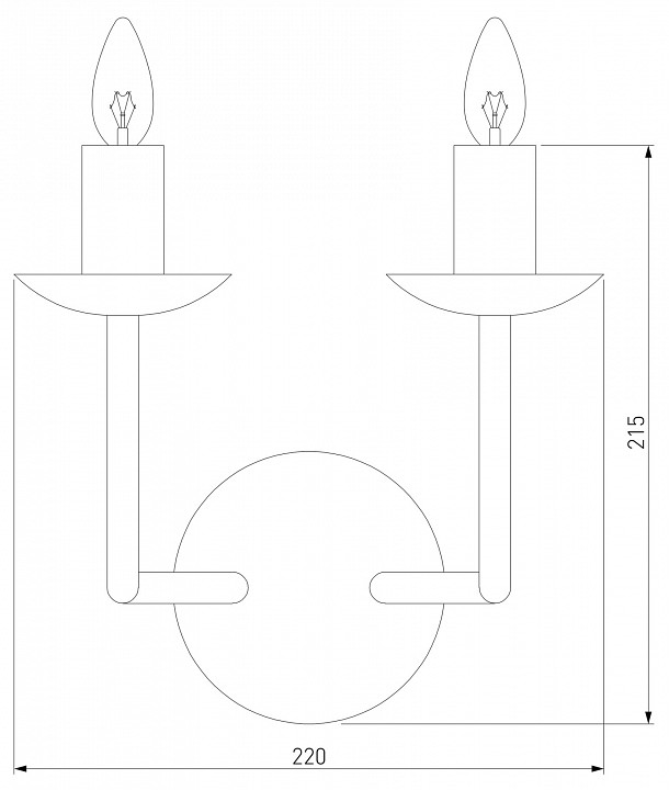 Бра Eurosvet Cariso 60150/2 хром