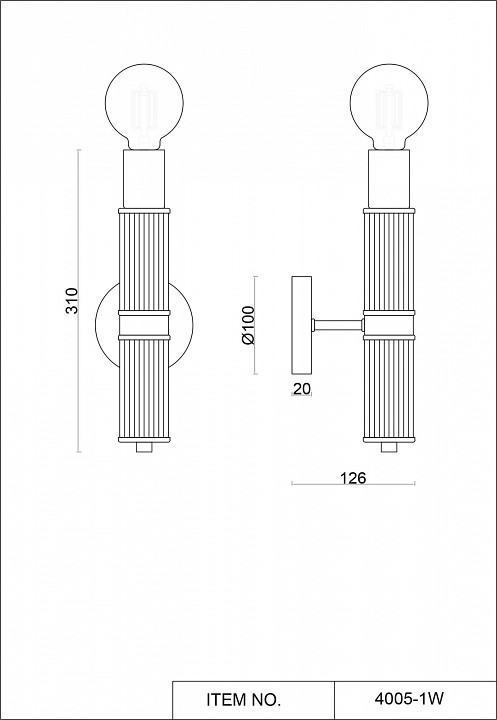 Бра Favourite Cedit 4005-1W