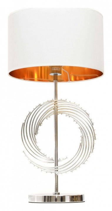 Настольная лампа декоративная LUMINA DECO Fabi LDT 5531 CHR+WT