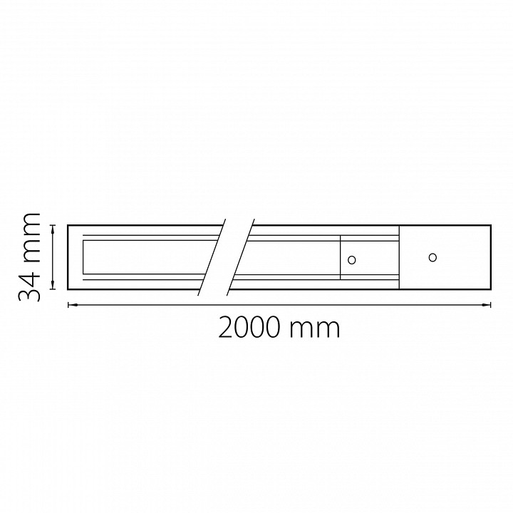 Трек накладной Lightstar Barra 502025