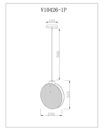 Подвесной светильник Moderli Bari V10426-1P