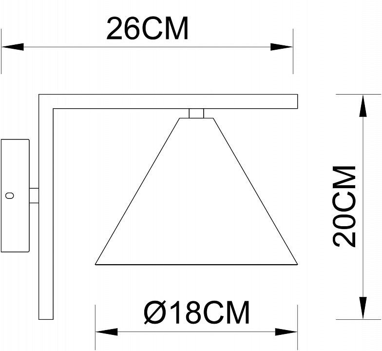 Бра Arte Lamp David A7033AP-1BK