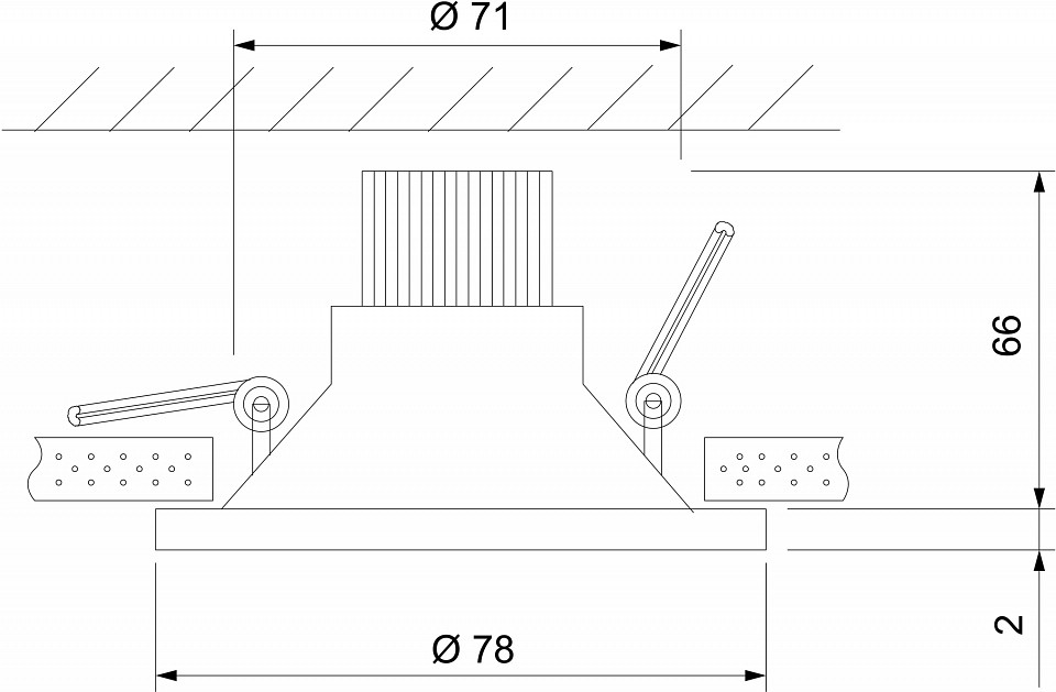 Встраиваемый светильник Elektrostandard Lin a063925