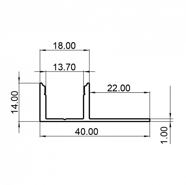 Профиль накладной Deko-Light EL-03-12 975361