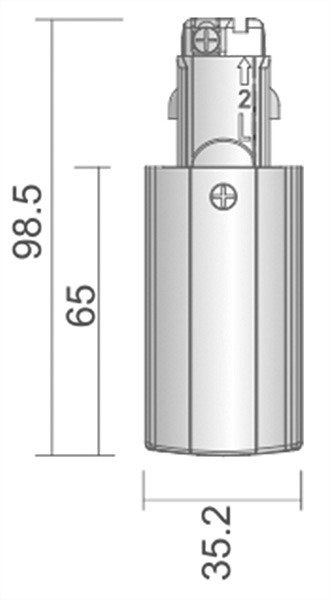 Заглушка для трека боковая Deko-Light D Line 710011