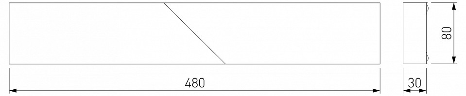 Накладной светильник Elektrostandard Snip 40107/LED