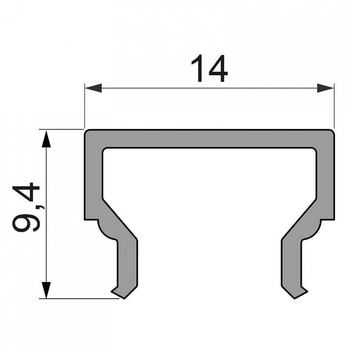 Профиль накладной Deko-Light H-01-08 984004