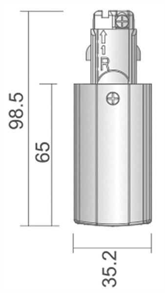 Заглушка для трека боковая Deko-Light D Line 710012