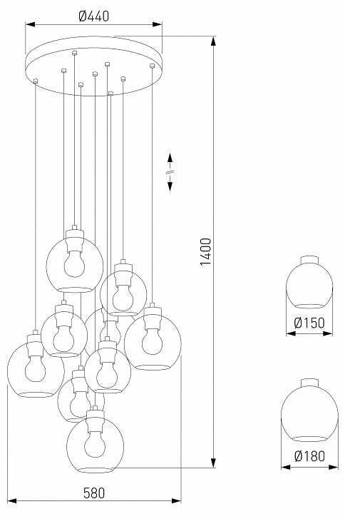 Подвесной светильник TK Lighting Cubus 10208 Cubus