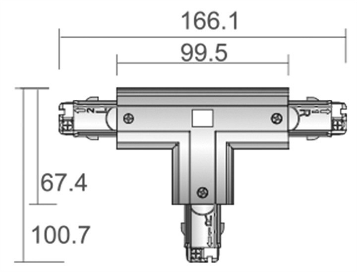 Соединитель T-образный для треков Deko-Light D Line 710029