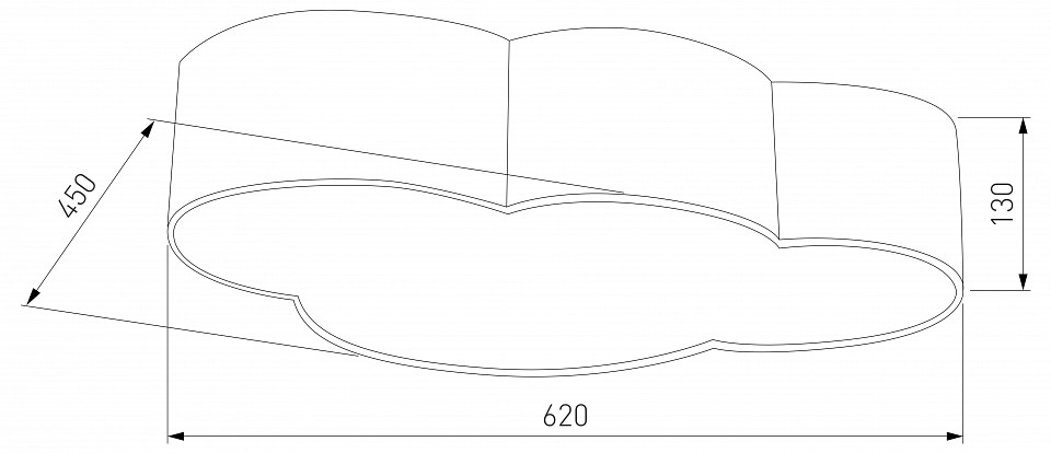 Накладной светильник TK Lighting Cloud 6072 Cloud