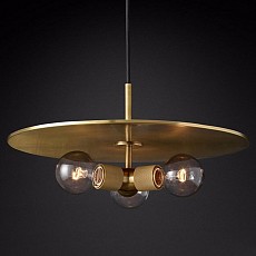 Подвесной светильник Imperiumloft Rh Utilitaire Disk Triple Pendant 40.2339