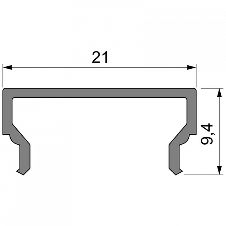 Профиль накладной Deko-Light H-01-15 984035