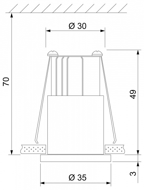 Встраиваемый светильник Elektrostandard 15269/LED a056022