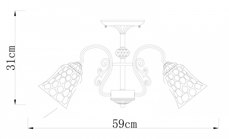 Люстра на штанге Arte Lamp Nicole A2702PL-5AB