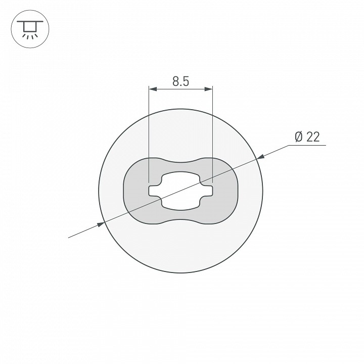 Профиль накладной гибкий Arlight WPH-FLEX 045847