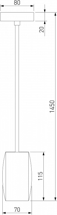 Подвесной светильник Eurosvet Bonaldo 50246/1 LED хром