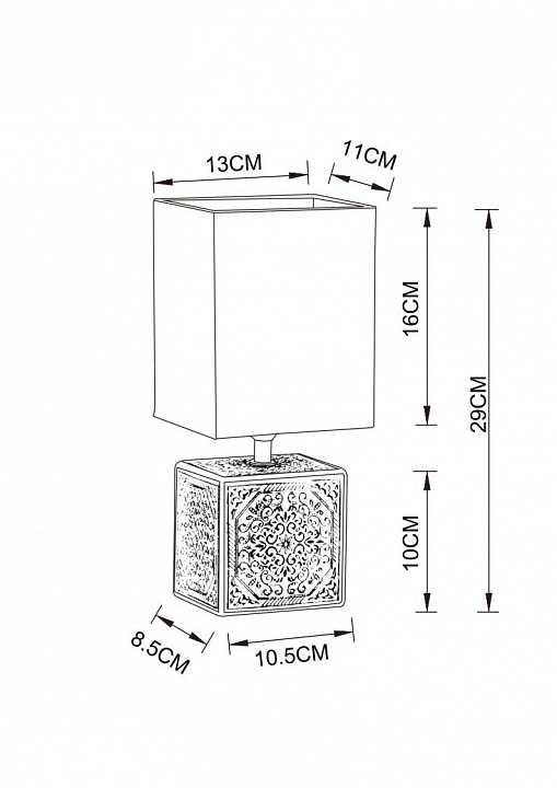 Настольная лампа декоративная Arte Lamp Fiori A4429LT-1BA