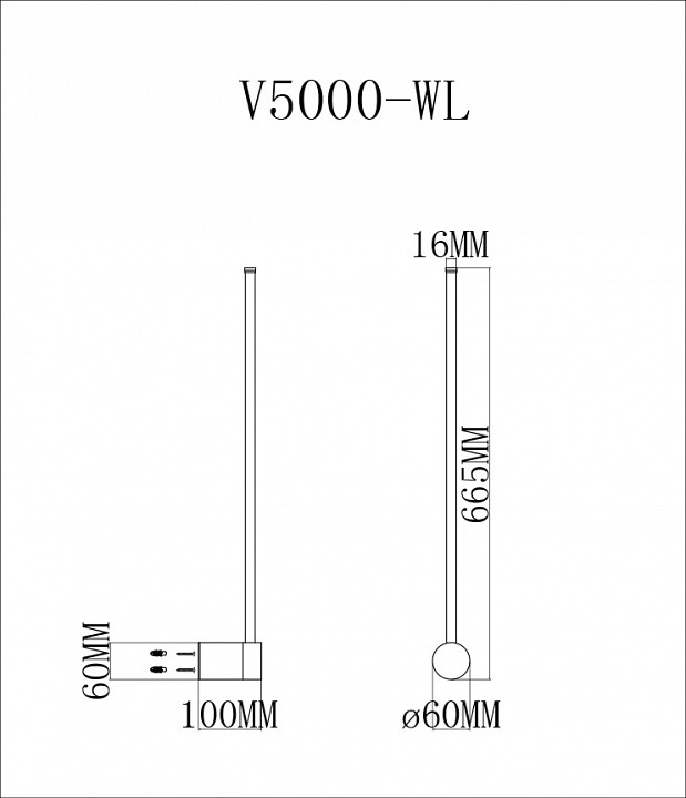 Бра Moderli Ricco V5000-WL