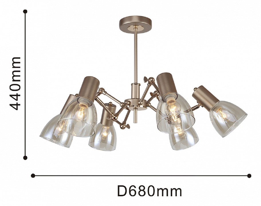 Люстра на штанге F-promo Grillus 2660-6U