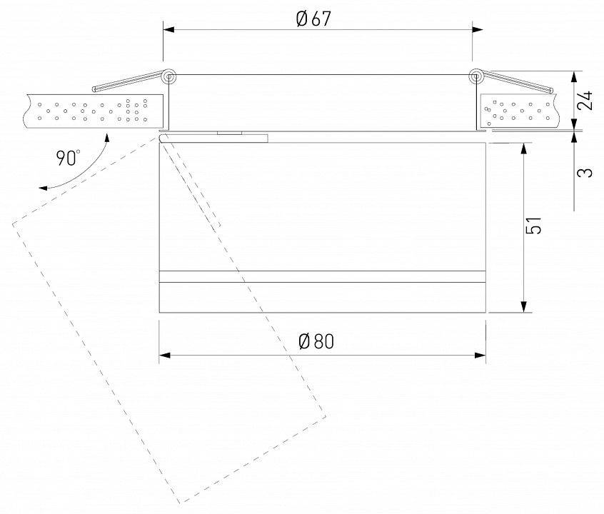 Встраиваемый светильник Elektrostandard Stark a062933