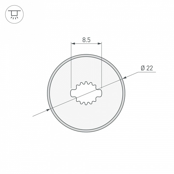 Профиль накладной гибкий Arlight WPH-FLEX 045866