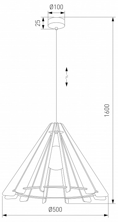 Подвесной светильник TK Lighting Eris 6586 Eris