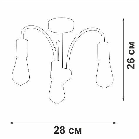 Люстра на штанге Vitaluce V3024 V3024-1/3PL