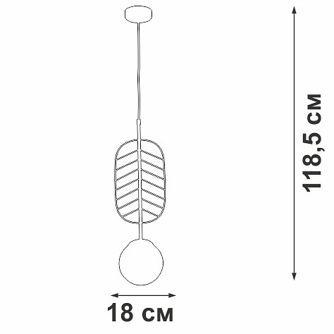 Подвесной светильник Vitaluce V29850 V29850-8/1S