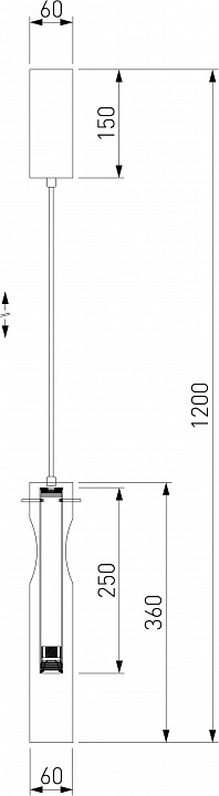 Подвесной светильник Eurosvet Swan 50254/1 LED черный