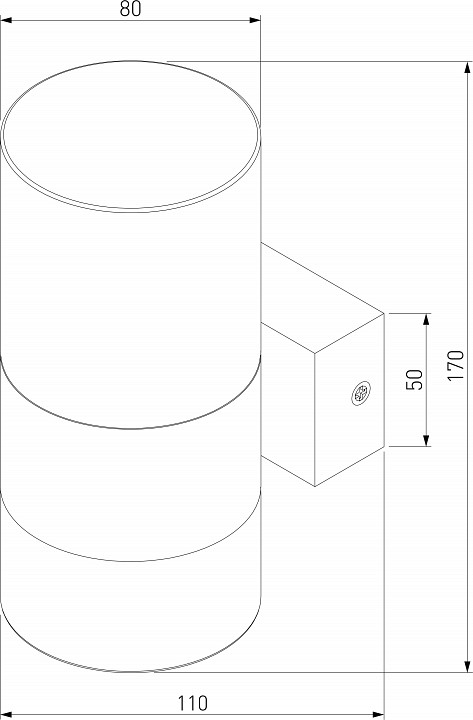 Бра Eurosvet Watford 40021/1 LED латунь/дымчатый