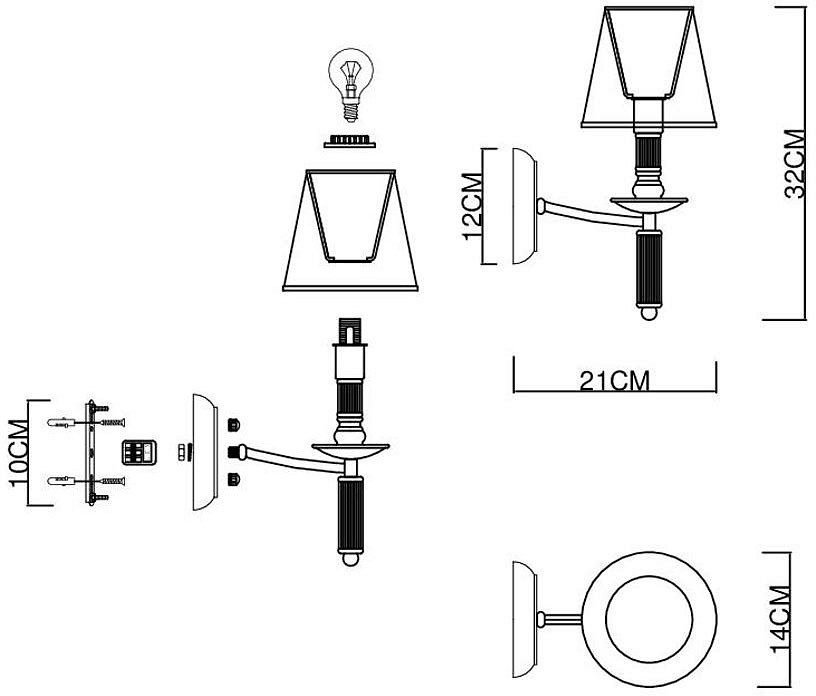 Бра EVOLUCE Vinci SLE1115-201-01