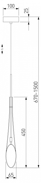 Подвесной светильник Eurosvet Folio 50224/1 прозрачный