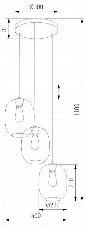 Подвесной светильник TK Lighting Elio 5973 Elio