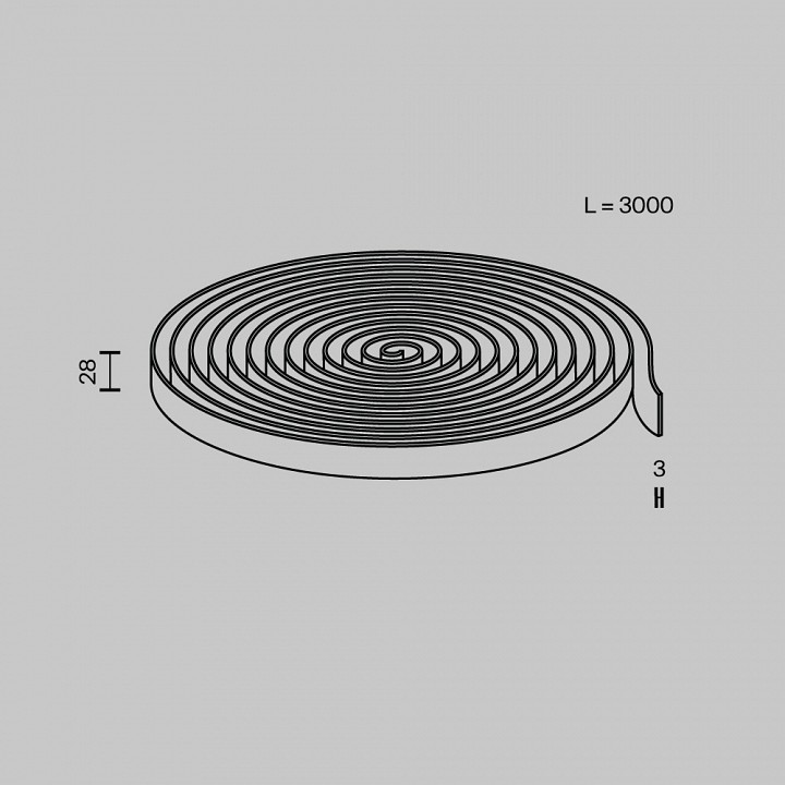 Трек-ремень Maytoni Conductive textile tape Parity TRX130-1.3DB