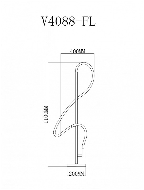 Торшер Moderli TRUE V4088-FL