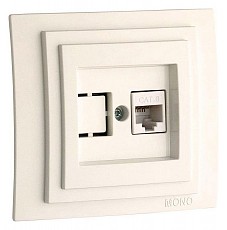 Розетка Ethernet RJ-45 Mono Electric Larissa 103-010105-125