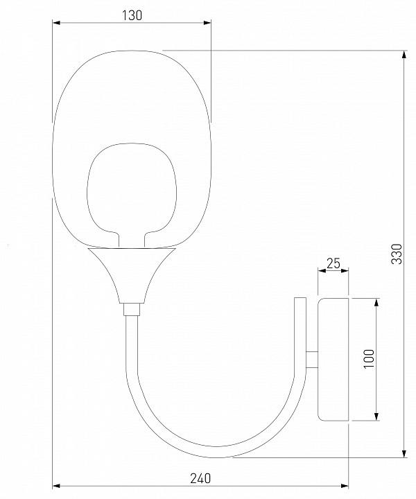 Бра Eurosvet Spritz 70218/1 латунь