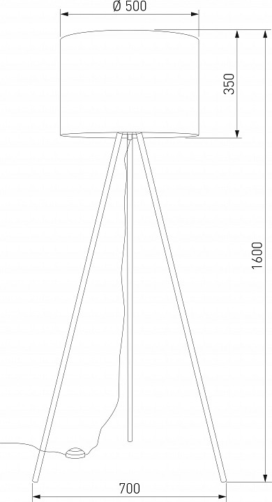 Торшер TK Lighting Umberto 6637 Umberto