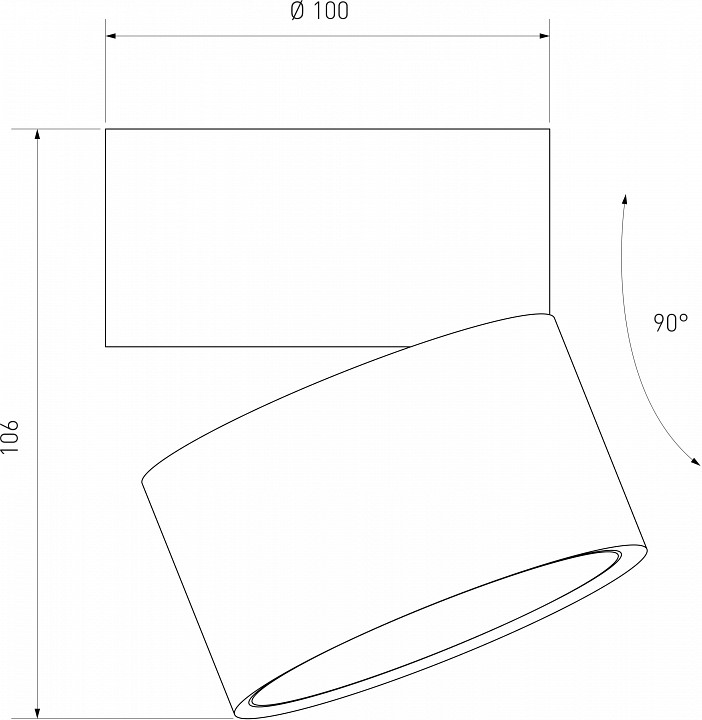 Накладной светильник Elektrostandard Klips a063937