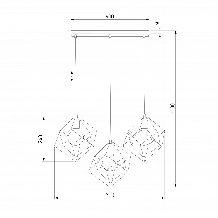 Подвесной светильник TK Lighting Alambre 190 Alambre