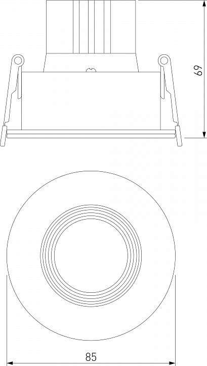 Встраиваемый светильник Elektrostandard Artis a066138