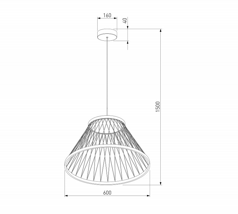 Подвесной светильник Eurosvet Cesta 40017/1 LED коричневый