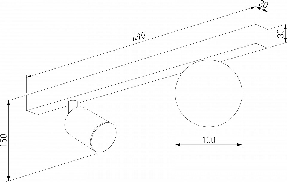 Накладной светильник TK Lighting Vox 10000 Vox