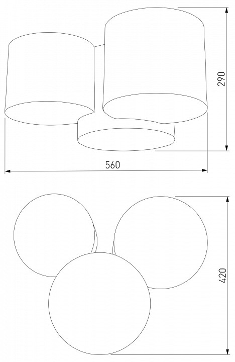 Потолочная люстра TK Lighting Mona 6591 Mona Nature