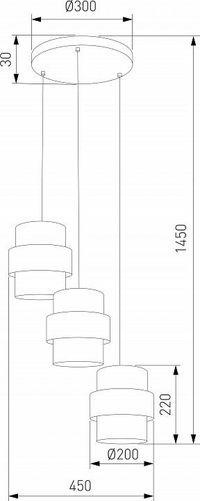 Подвесной светильник TK Lighting Calisto 5981 Calisto