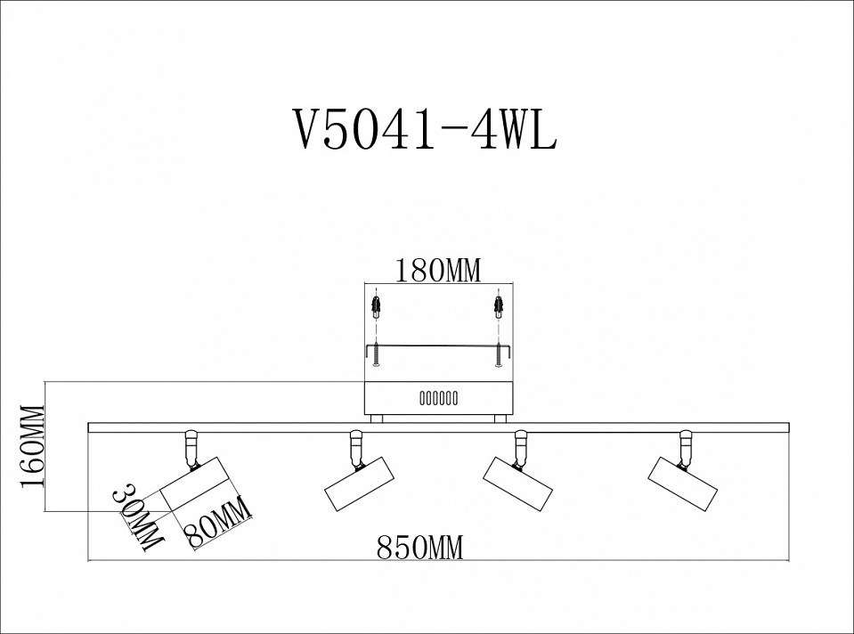 Спот Moderli Right V5041-4WL