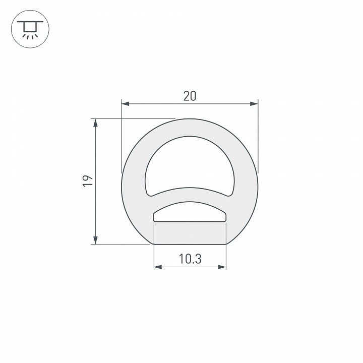 Короб накладной гибкий Arlight WPH 040272