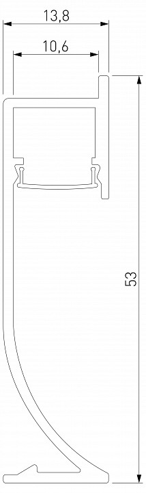 Короб для плинтусов Elektrostandard LL-2-ALP021 a066619